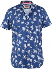 D555 BURLEY Palm Tree Print Shirt