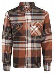 Jack & Jones Darren Flannel Overshirt ruskea