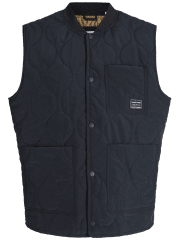 Jack & Jones Hero Liner Quilted Gilet Vest Black