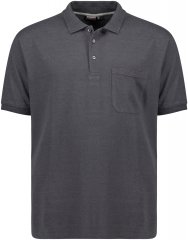 Adamo Klaas Regular fit Polo Shirt with Pocket Charcoal
