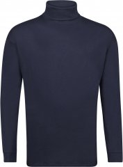 Adamo Fabio Comfort fit Turtleneck Long sleeve T-shirt Navy