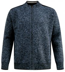 D555 Dereham 1 Vetoketjullinen Neuletakki Vuorella Tummansininen