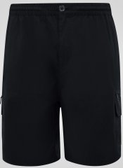 D555 Thomas Stretch-Shortsit Joustavalla Vyötäröllä Musta