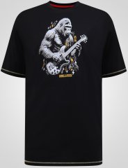 D555 Macfarlan T-paita Gorillapainatuksella Musta