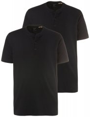 JP1880 708420 Henley-paita 2 kpl Musta