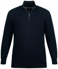 JP1880 716842 Half-zip neulepaita Tummansininen
