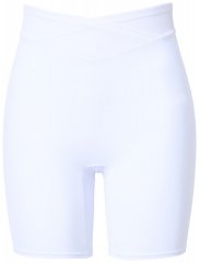 Ulla Popken 816440 Muotoilevat shortsit korkealla vyötäröllä Valkoinen