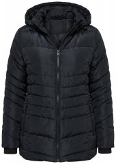 Ulla Popken 820889 Toppattu takki Musta