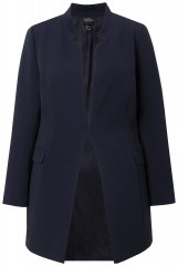 Ulla Popken 823318 Bleiseri pystykauluksella Tummansininen