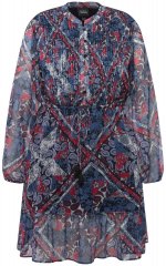 Ulla Popken 824976 Kuviollinen mekko Tummansininen