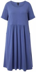 Ulla Popken 827920 Lyhythihainen jerseymekko Sininen