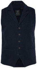 JP1880 828736 Tweed-liivi neulotulla selällä Tummansininen