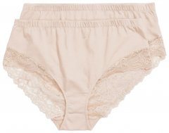 Ulla Popken 830094 Alushousut pitsillä 2 kpl Beige
