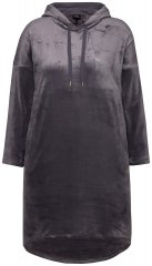 Ulla Popken 834550 Pitkähihainen mekko hupulla Antrasiitti