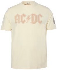 JP1880 836411 AC/DC Classic Logo T-paita Hiekanharmaa