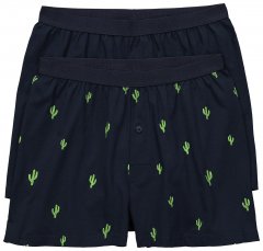 JP1880 837629 Kaktuskuvioiset bokserit FLEXNAMIC® Tummansininen 2 kpl