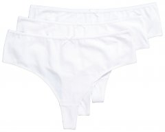 Ulla Popken 838637 String-alushousut 3 kpl Valkoinen