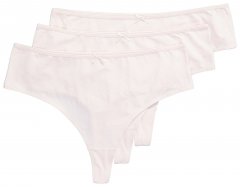Ulla Popken 838637 String-alushousut 3 kpl Beige