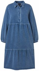 Ulla Popken 840972 Collegemekko röyhelöillä Indigo