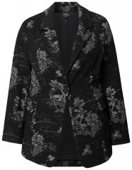 Ulla Popken 841901 Kuviollinen bleiseri Musta