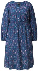 Ulla Popken 842153 Kuviollinen midimekko Petrooli