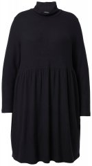 Ulla Popken 844233 Pitkähihainen neulemekko Musta
