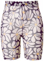 Ulla Popken 845285 Kukkakuvioiset hankautumista estävät shortsit Musta