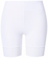 Ulla Popken 845319 Hankautumista estävät shortsit pitsillä Valkoinen