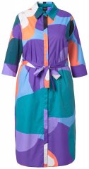 Ulla Popken 846351 Kuviollinen paitamekko Liila