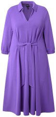 Ulla Popken 846373 A-linjainen collegemekko 3/4-hihoilla Liila
