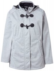 Ulla Popken 846744 Softshell-takki Harmaa melange