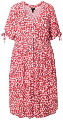 Ulla Popken 846912 Kuviollinen midimekko Koralli
