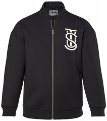 STHUGE 847083 Varsity-takki scuba-kangasta Musta