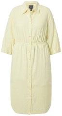 Ulla Popken 847224 Pellavasekoitemekko Keltainen