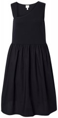 Ulla Popken 848305 Hihaton midimekko V-aukolla Musta