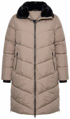 Ulla Popken 850041 Toppattu takki Taupe