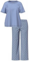 Ulla Popken 850045 Lyhythihainen pyjama Vaaleansininen