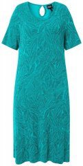 Ulla Popken 850344 Kuviollinen T-paitamekko Turkoosi