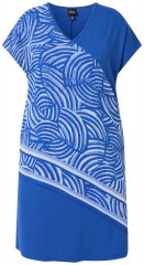 Ulla Popken 850389 Kuviollinen sifonkimekko Sininen