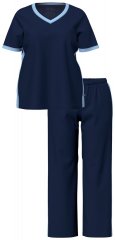 Ulla Popken 851245 Raidallinen pyjama Tummansininen