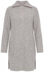 Ulla Popken 851563 Pitkähihainen neulemekko Beige