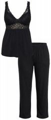 Ulla Popken 851693 Pyjama Musta