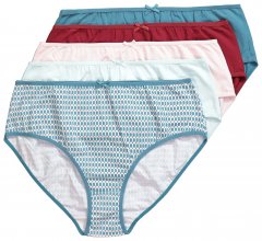 Ulla Popken 851725 Kuviolliset alushousut 5 kpl Liila