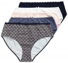 Ulla Popken 851730 Kuviolliset alushousut 5 kpl Beige