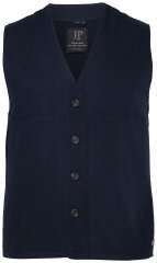 JP1880 851800 Kalanruotokuvioinen tweed-liivi Tummansininen