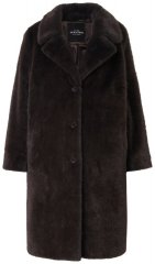 Ulla Popken 852605 Tekoturkistakki Mahonginruskea