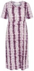 Ulla Popken 852854 Raidallinen midimekko Ruskea