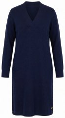 Ulla Popken 853077 Pitkähihainen neulemekko Tummansininen