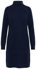 Ulla Popken 853504 Neulemekko poolokauluksella Tummansininen