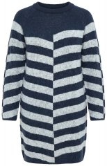 Ulla Popken 854095 Pitkähihainen neulemekko Tummansininen